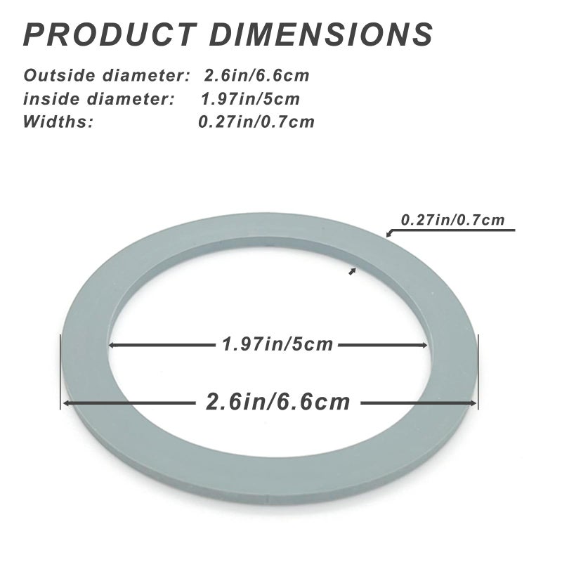 Kuntorie Blender Sealing Ring Gaskets O-Ring Gasket Seal O-Gasket Rubber Compatible With Oster And Osterizer Blender Models (4 Pack) - Image 2